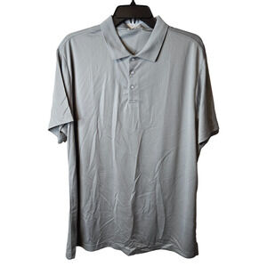 Pinspark Gray Knit Short Sleeve Outdoor Men's Golf Polo Shirt Size 2XL NWT